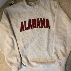 University of Alabama crew neck college sweatshirt